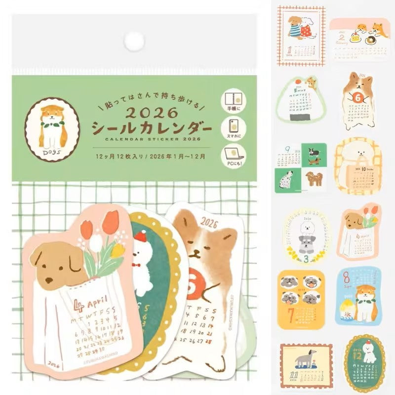 Sticker Calendario - Pegatinas de Calendario por Mes 2026