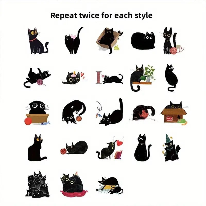 Stickers - Gatitos Negros 2
