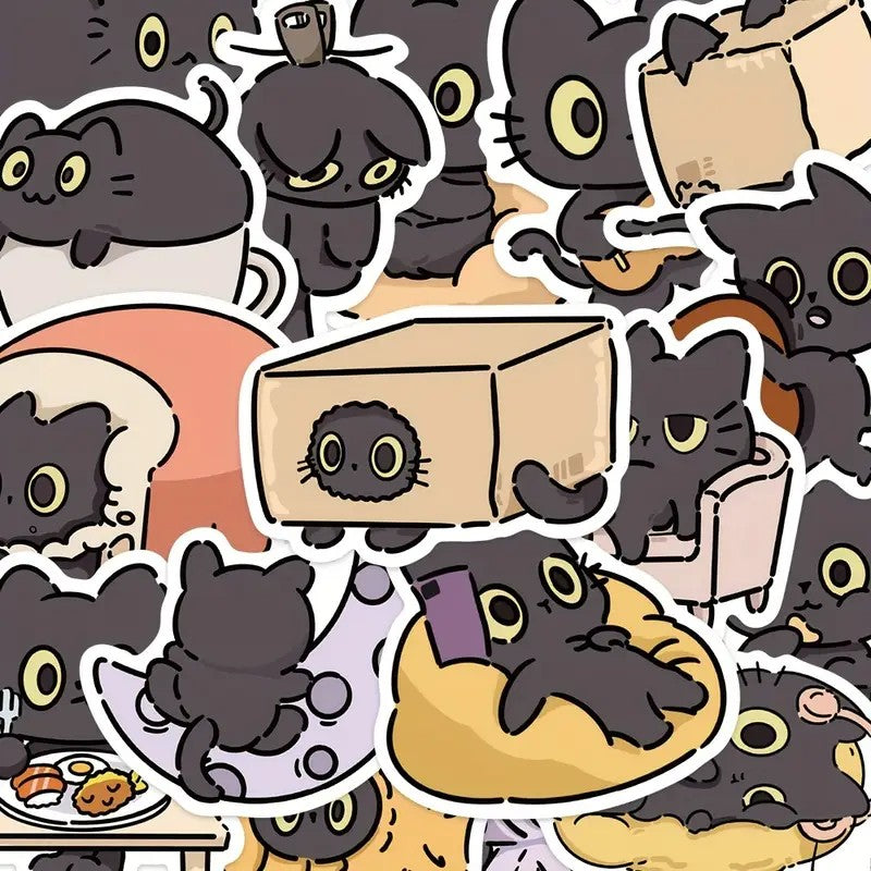 Stickers - Gatitos Negros 3