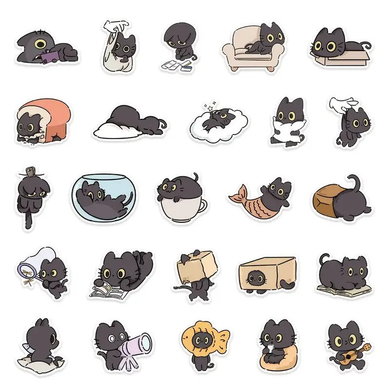 Stickers - Gatitos Negros 3