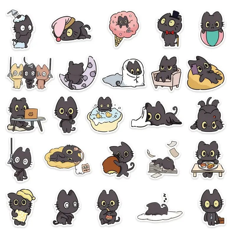 Stickers - Gatitos Negros 3