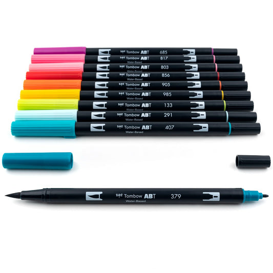 TOMBOW - Dual Brush Pen Set de 10 - Tropical