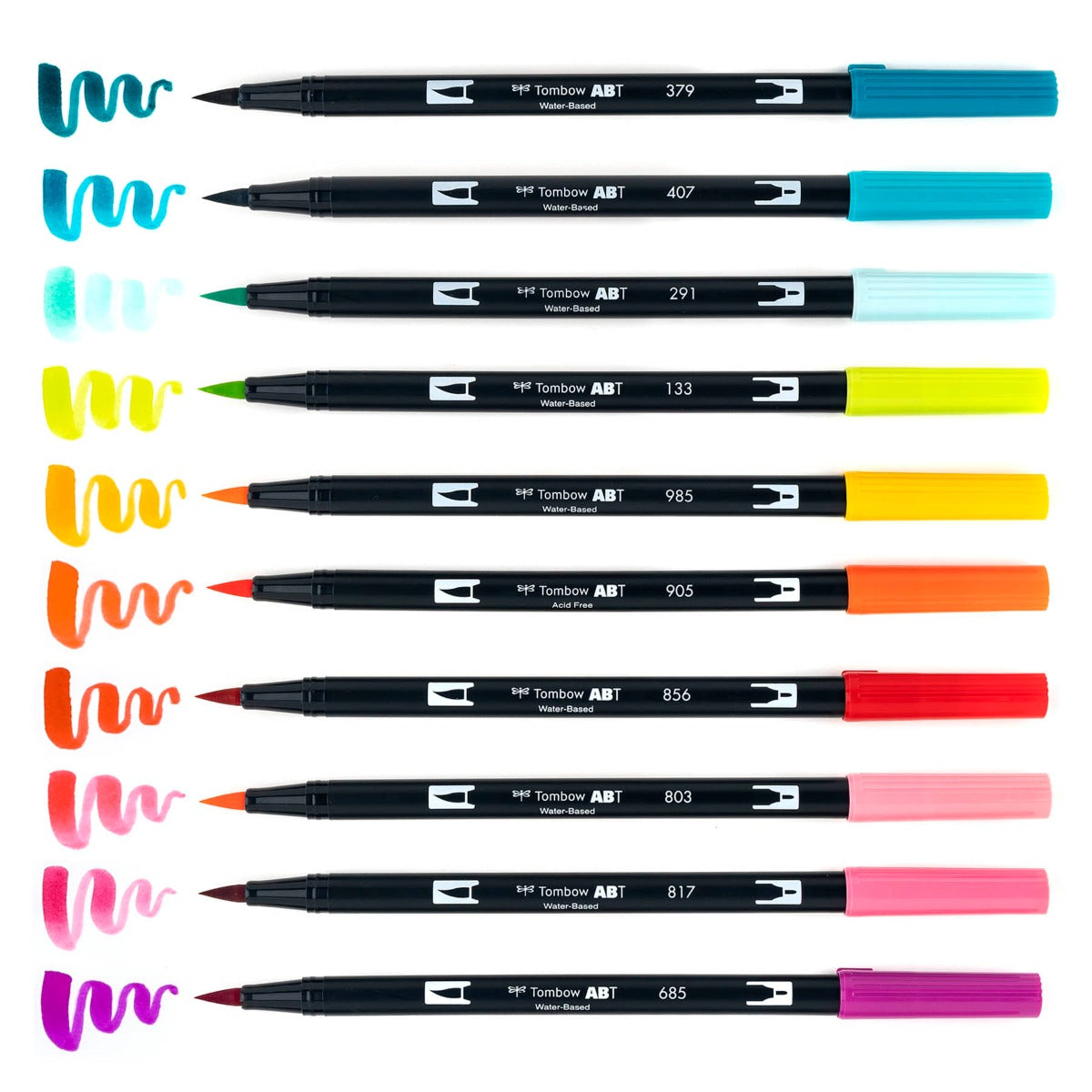 TOMBOW - Dual Brush Pen Set of 10 - Tropical
