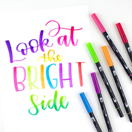 TOMBOW - Dual Brush Pen Set de 6 - Bright