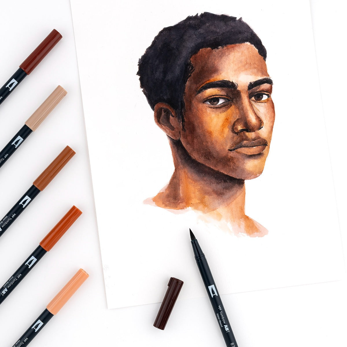 TOMBOW - Dual Brush Pen Set of 6 - Portrait