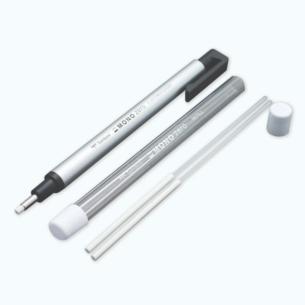 TOMBOW - MONO Zero Round Eraser + Refill Value Pack (Borrador)
