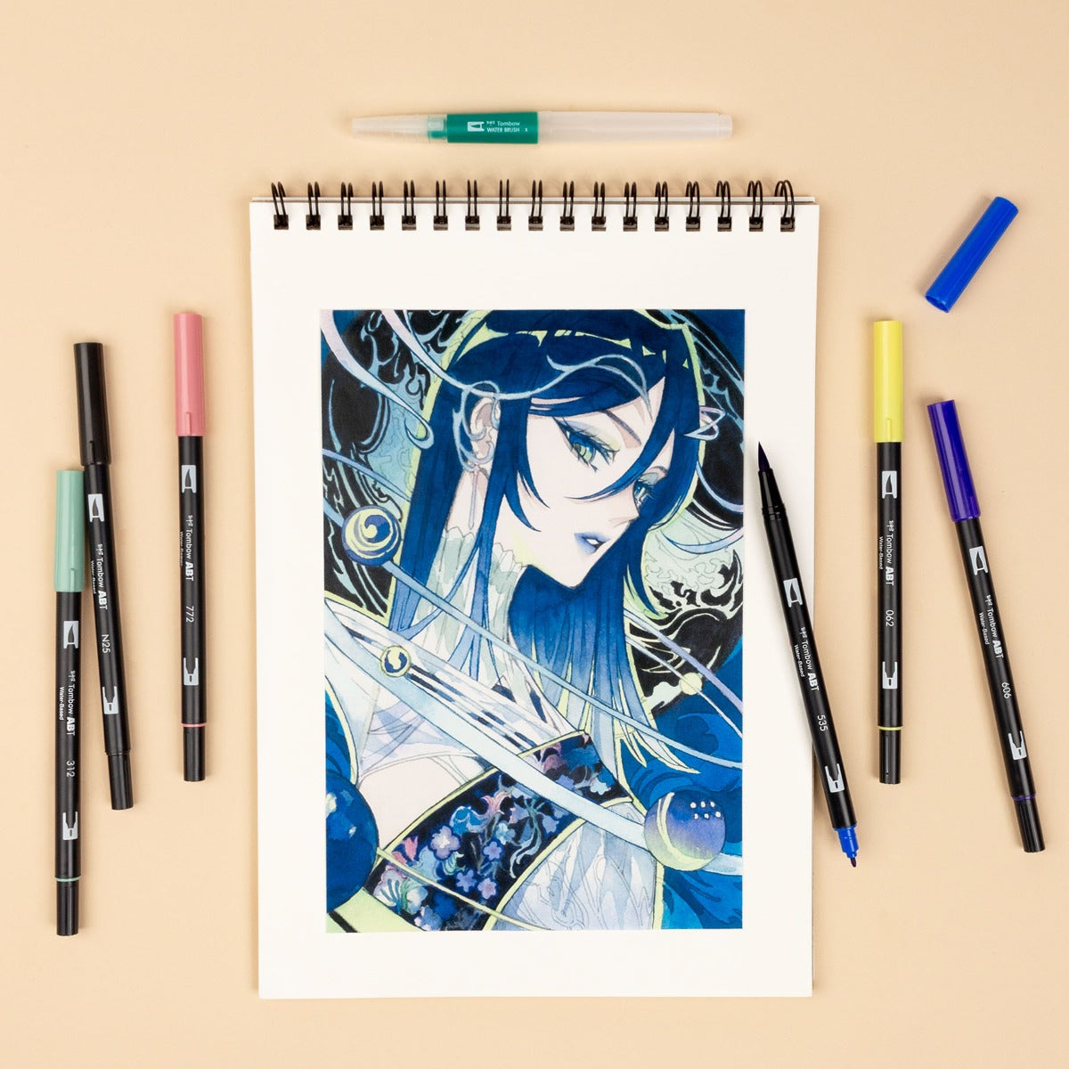 TOMBOW - Dual Brush Pen - MANGA SET - MOON