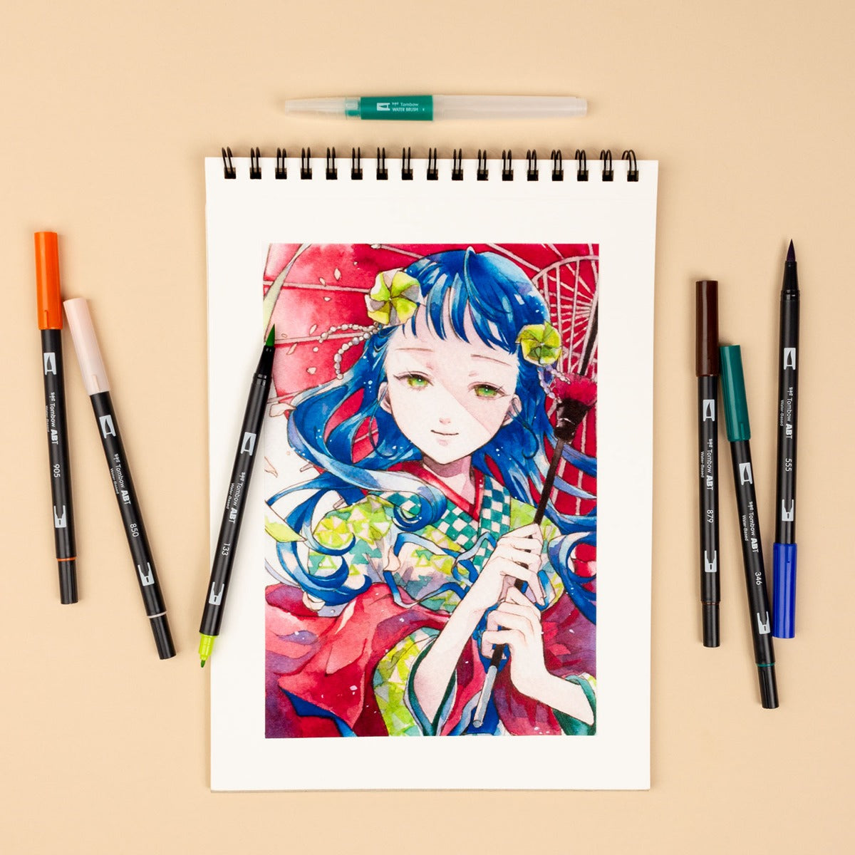 TOMBOW - Dual Brush Pen - MANGA SET - WIND