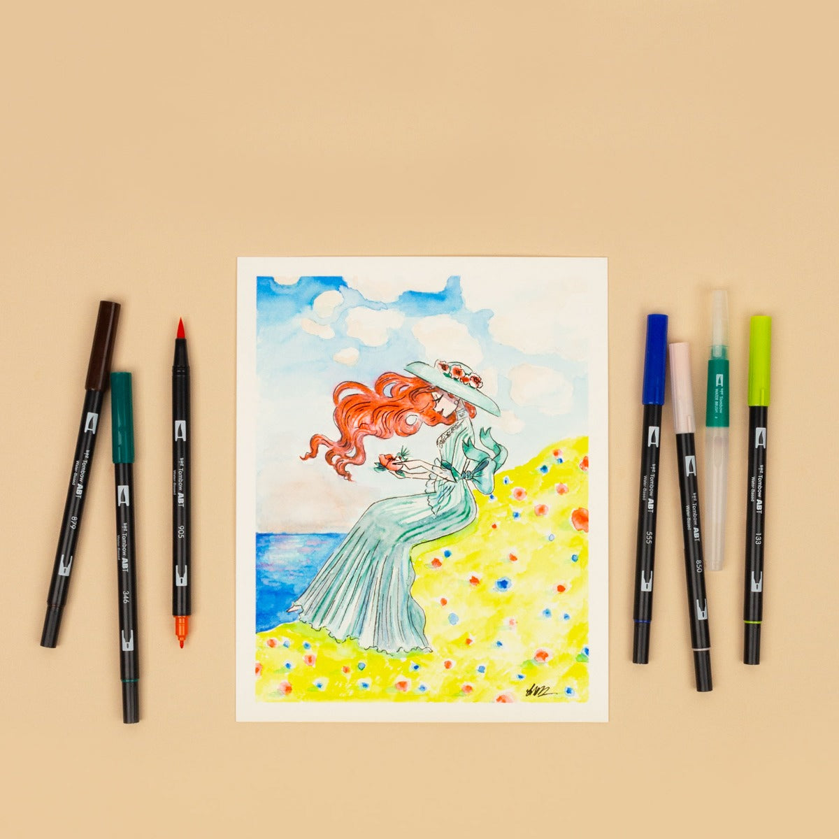 TOMBOW - Dual Brush Pen - MANGA SET - WIND