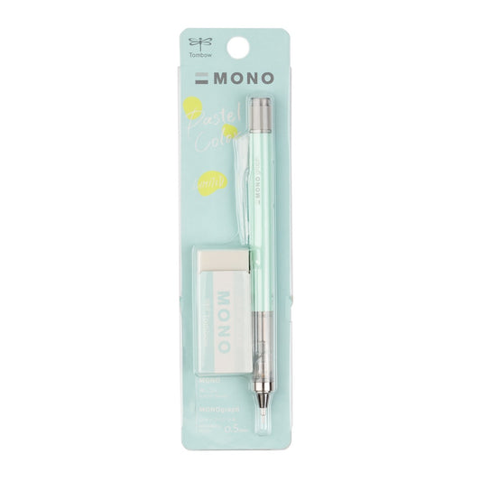 TOMBOW - MONO Graph Mechanical Pencil + Eraser Set - MINT GREEN