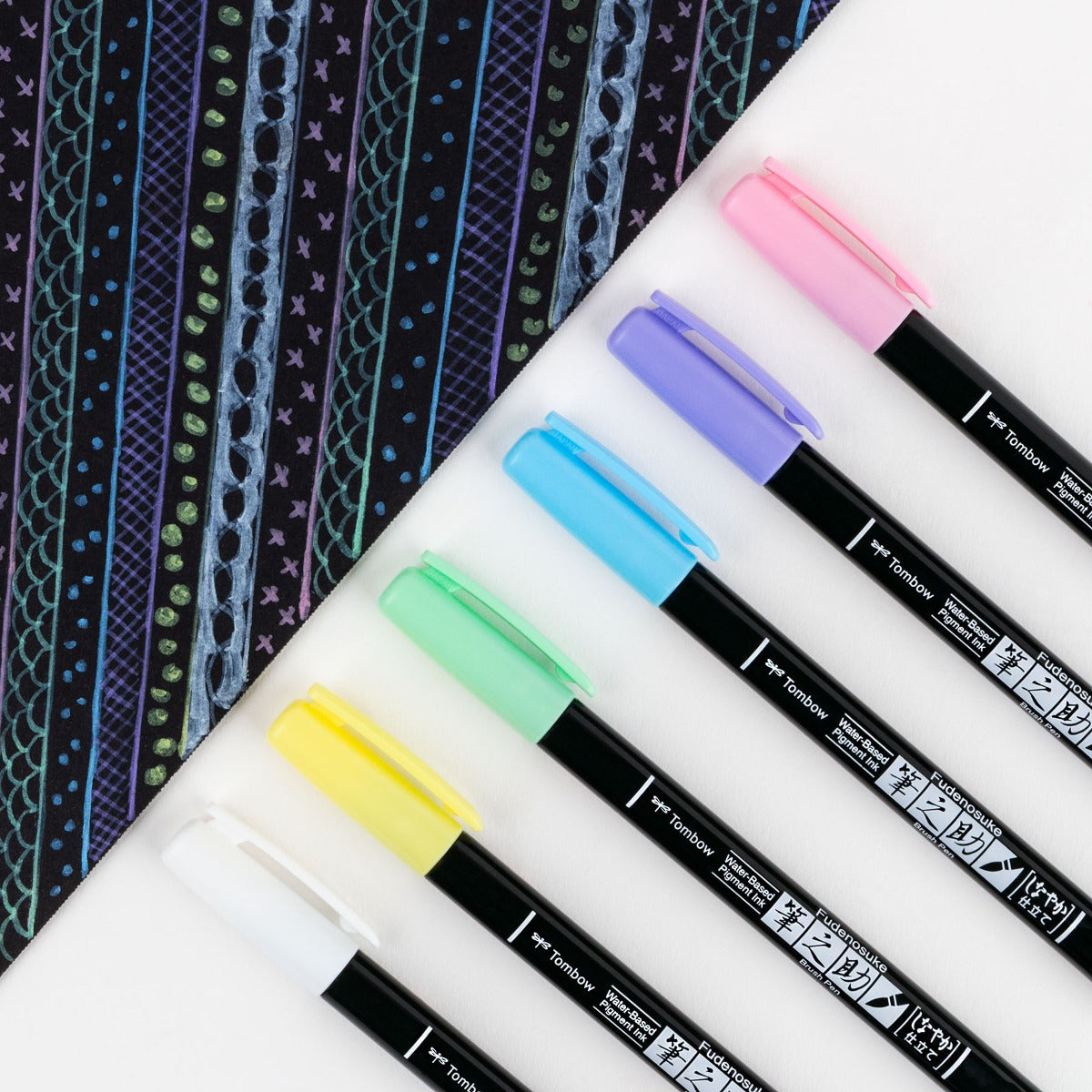FUDENOSUKE Brush Pen - Fudenosuke - Colores Pasteles
