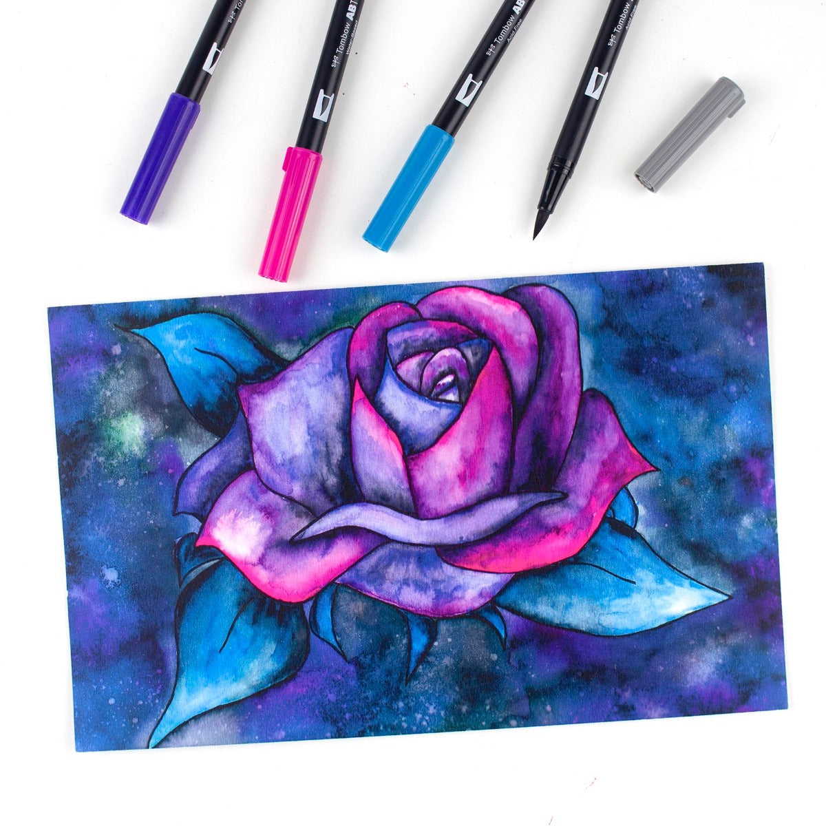TOMBOW - Dual Brush Pen Set de 6 - Galaxy