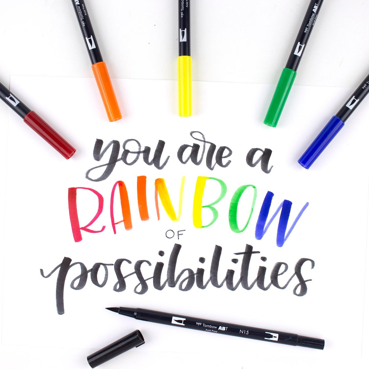 TOMBOW - Dual Brush Pen Set de 6 - Primary