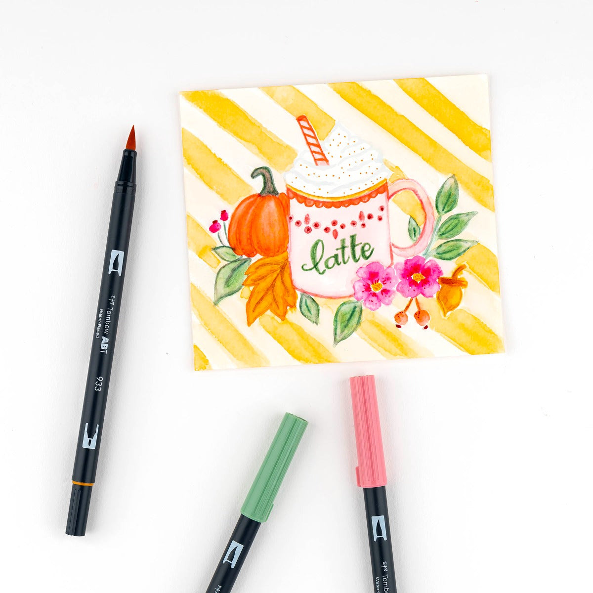 TOMBOW - Dual Brush Pen Set de 6 - Pumpkin Spices