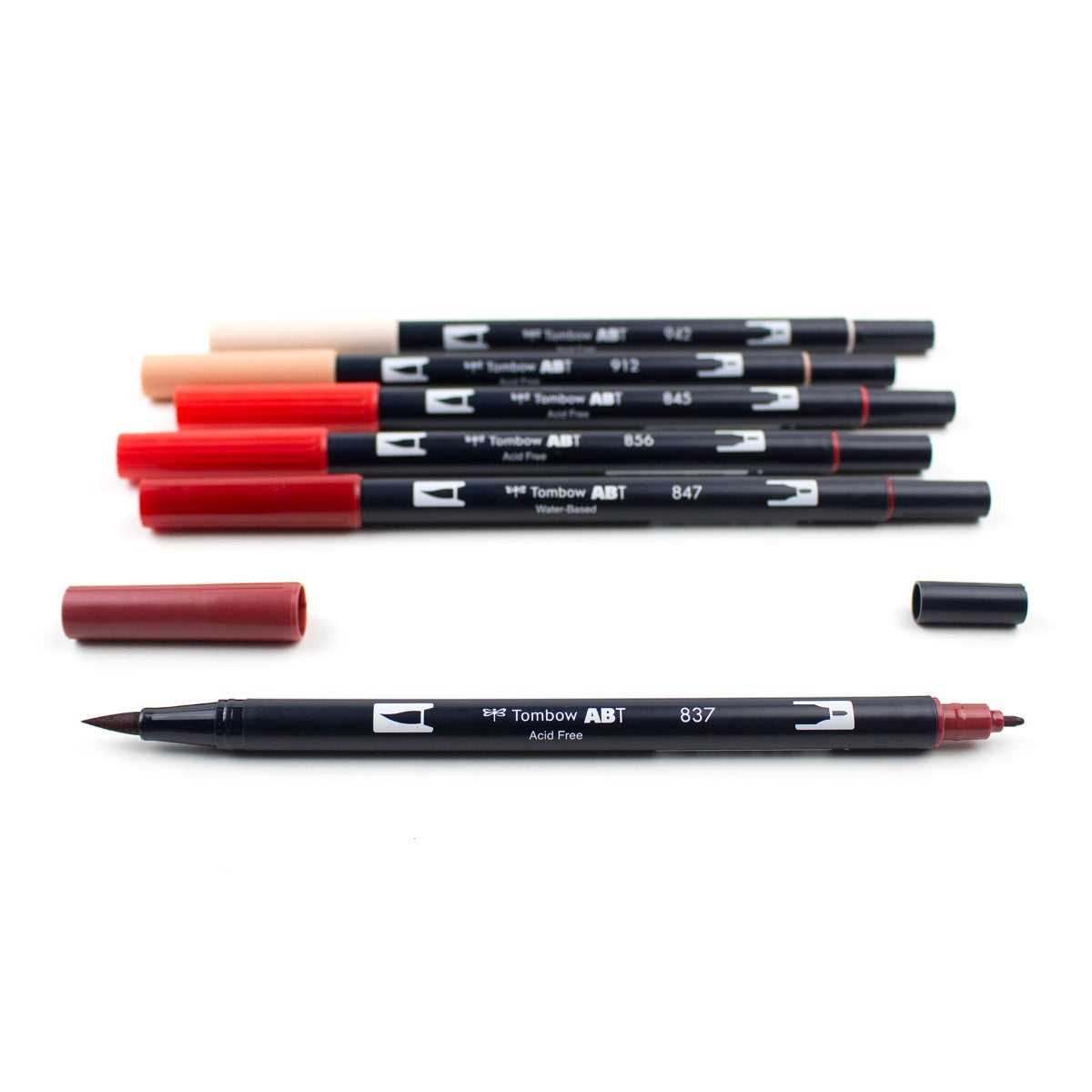 TOMBOW - Dual Brush Pen Set de 6 - Red Blendables