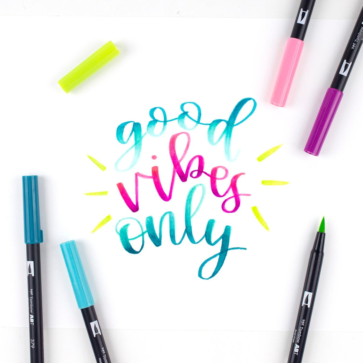 TOMBOW - Dual Brush Pen Set of 6 - Tropical