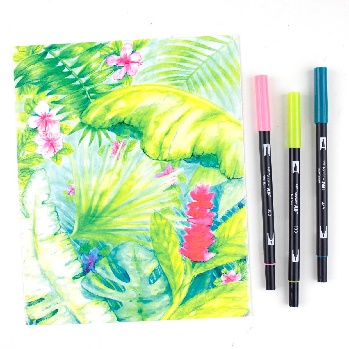 TOMBOW - Dual Brush Pen Set of 6 - Tropical