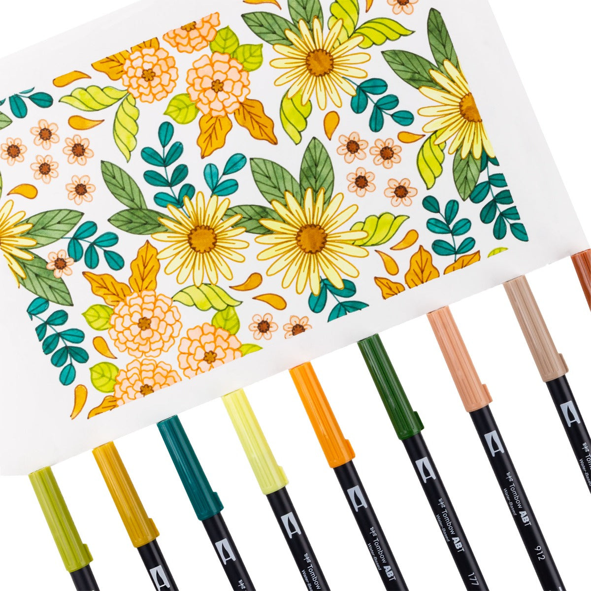 TOMBOW - Dual Brush Pen Set of 10 - Seventies (70s)