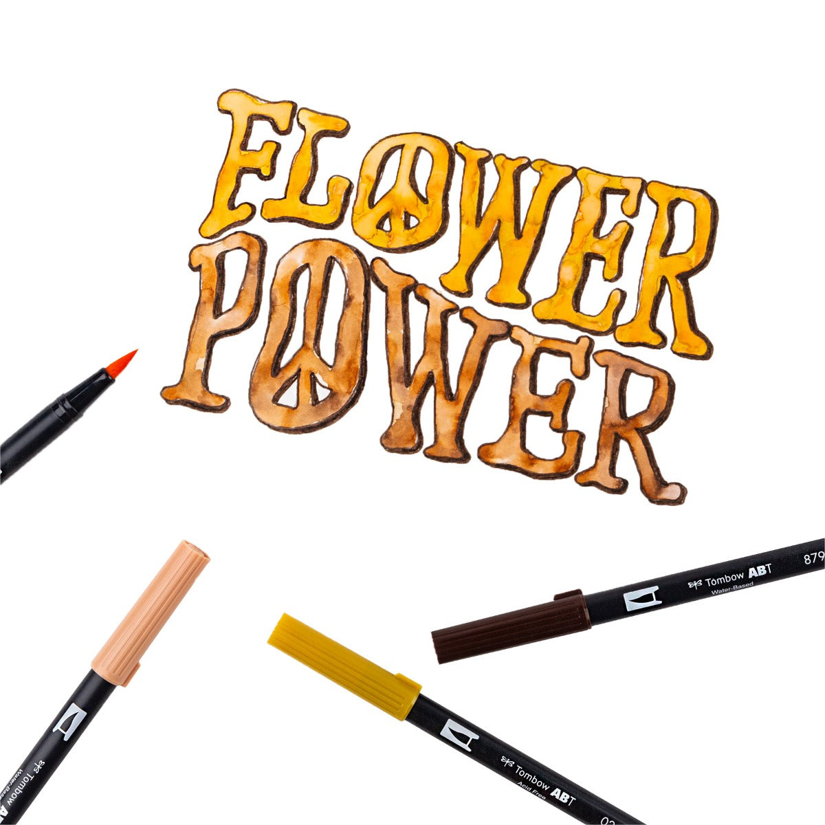 TOMBOW - Dual Brush Pen Set of 10 - Seventies (70s)
