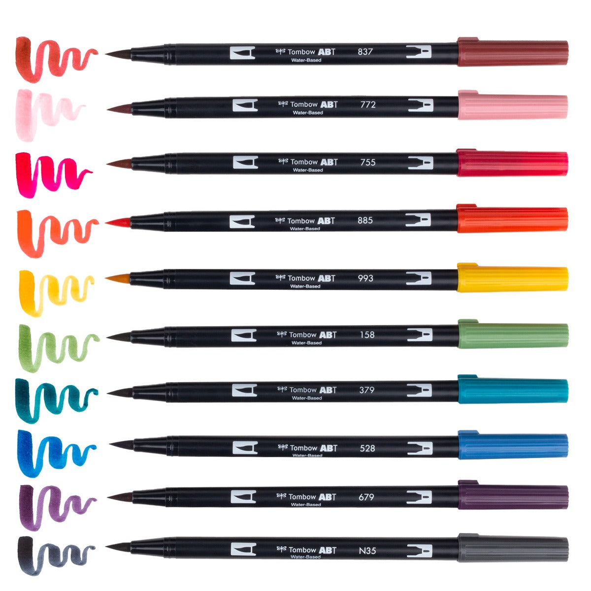 TOMBOW - Dual Brush Pen Set of 10 - Nineties (90s)