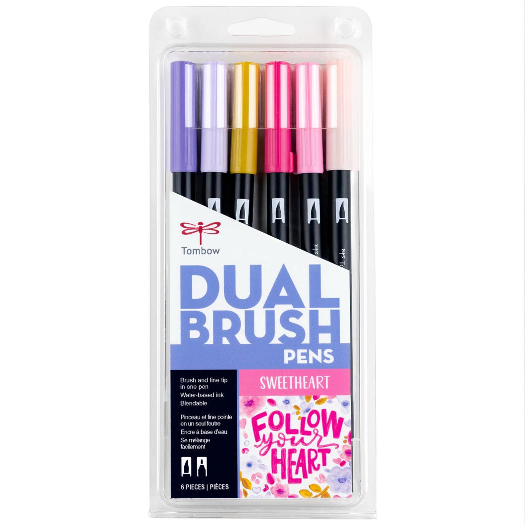 TOMBOW - Dual Brush Pen Set de 6 - Sweetheart