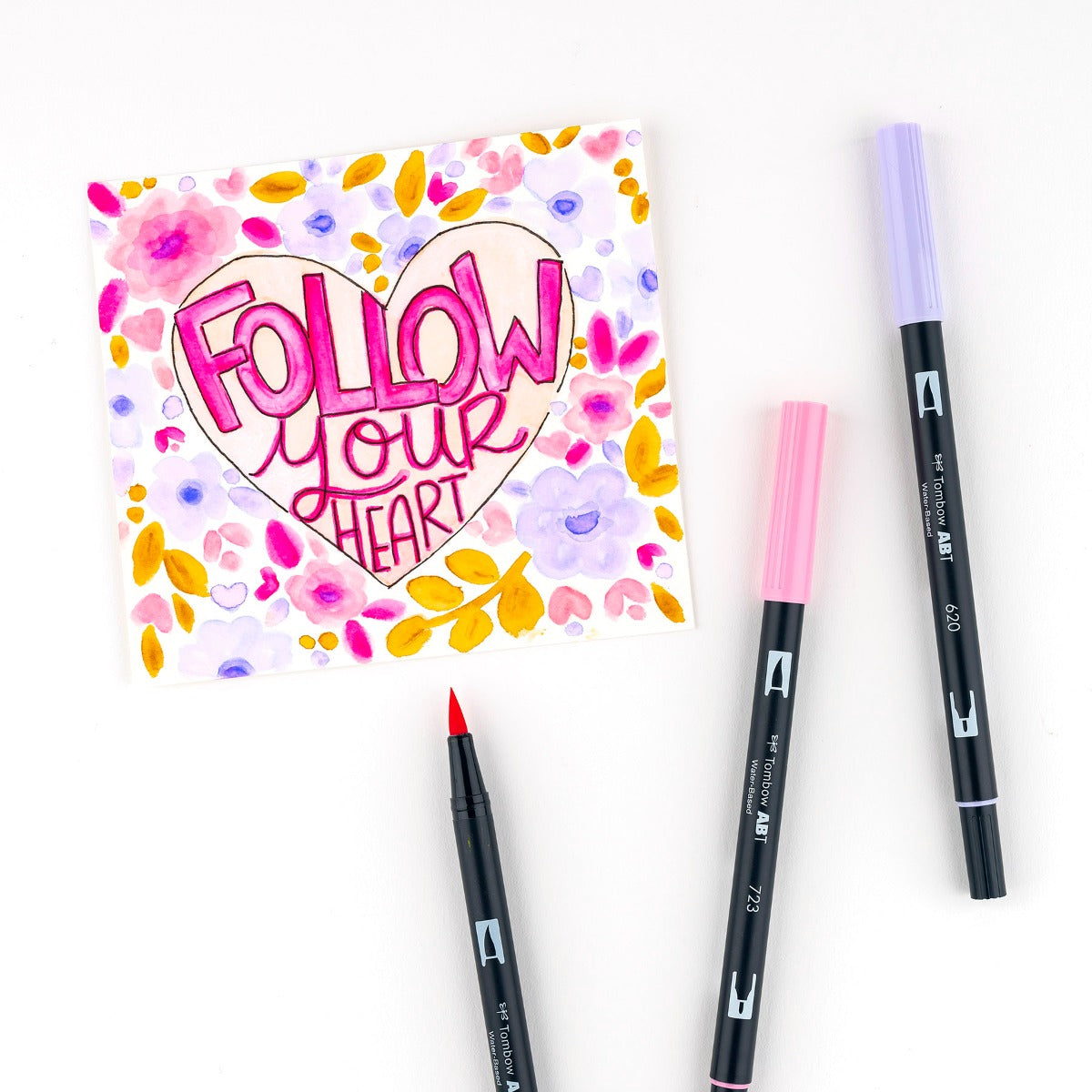 TOMBOW - Dual Brush Pen Set de 6 - Sweetheart