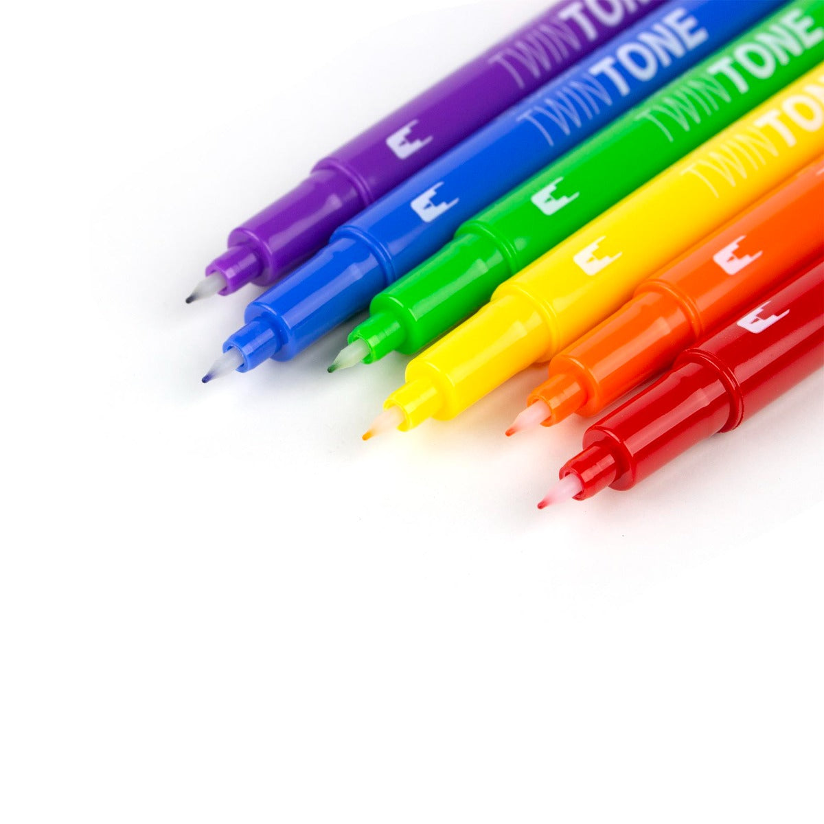 TWINTONE Marker - Markers Set of 6 - Rainbow