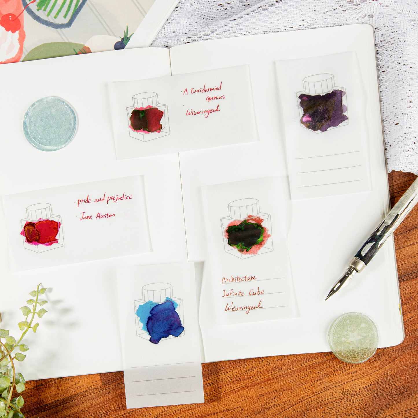 WEARINGEUL - Ink Color Chart Swatch Cards (Tarjetas Muestras de color de Tintas)