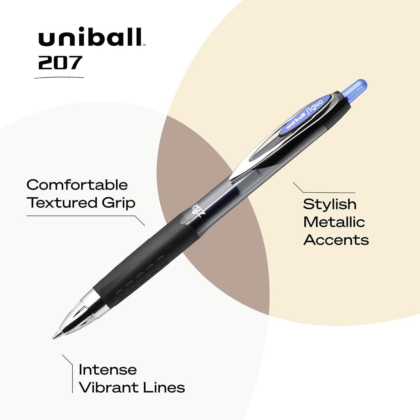 Uni Ball - 207 Signo Gel Pen Set
