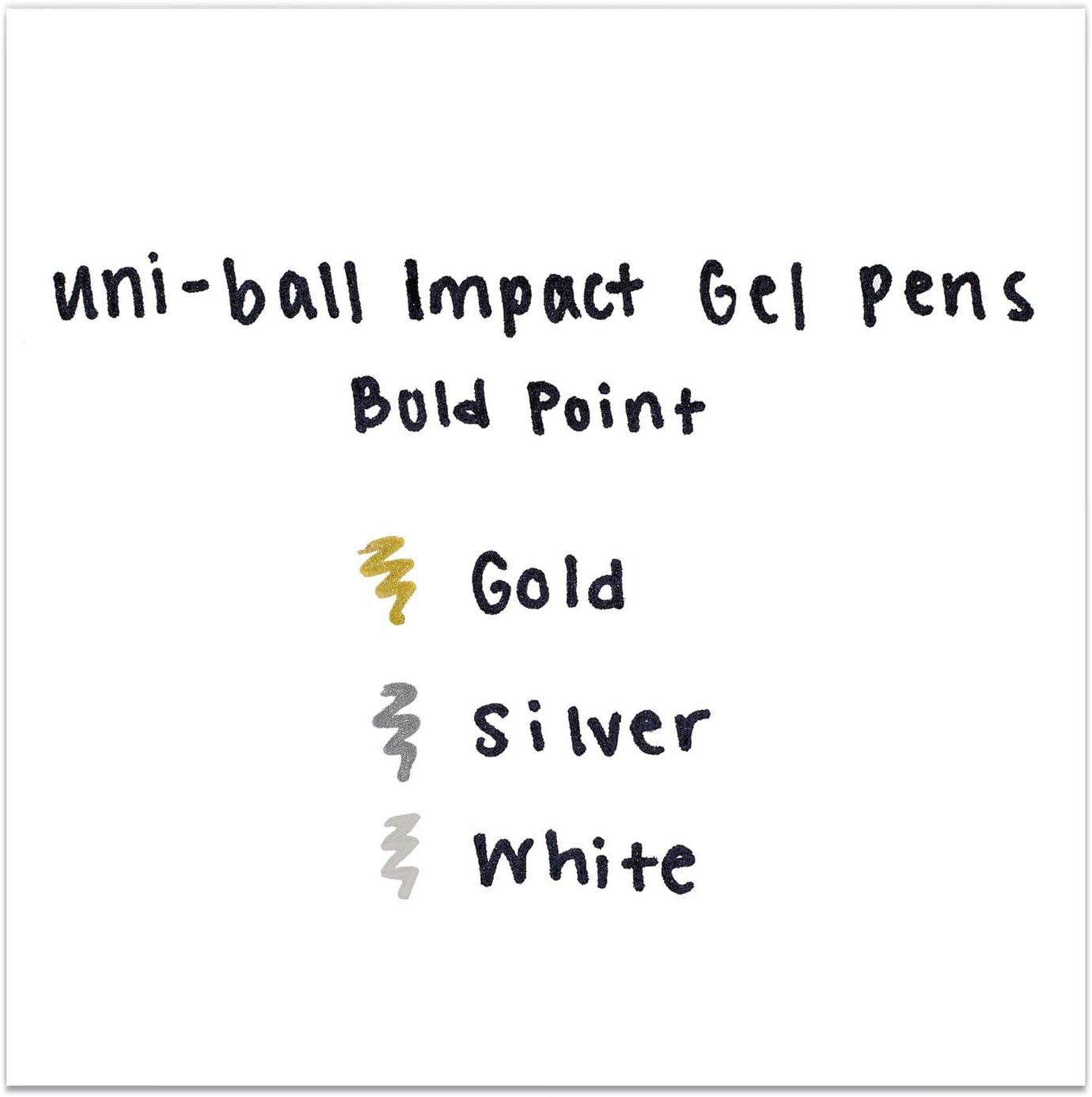 UNI - Gel Impact Set (Boligrafos de Gel 3 colores)