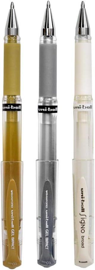 UNI - Gel Impact Set (Boligrafos de Gel 3 colores)