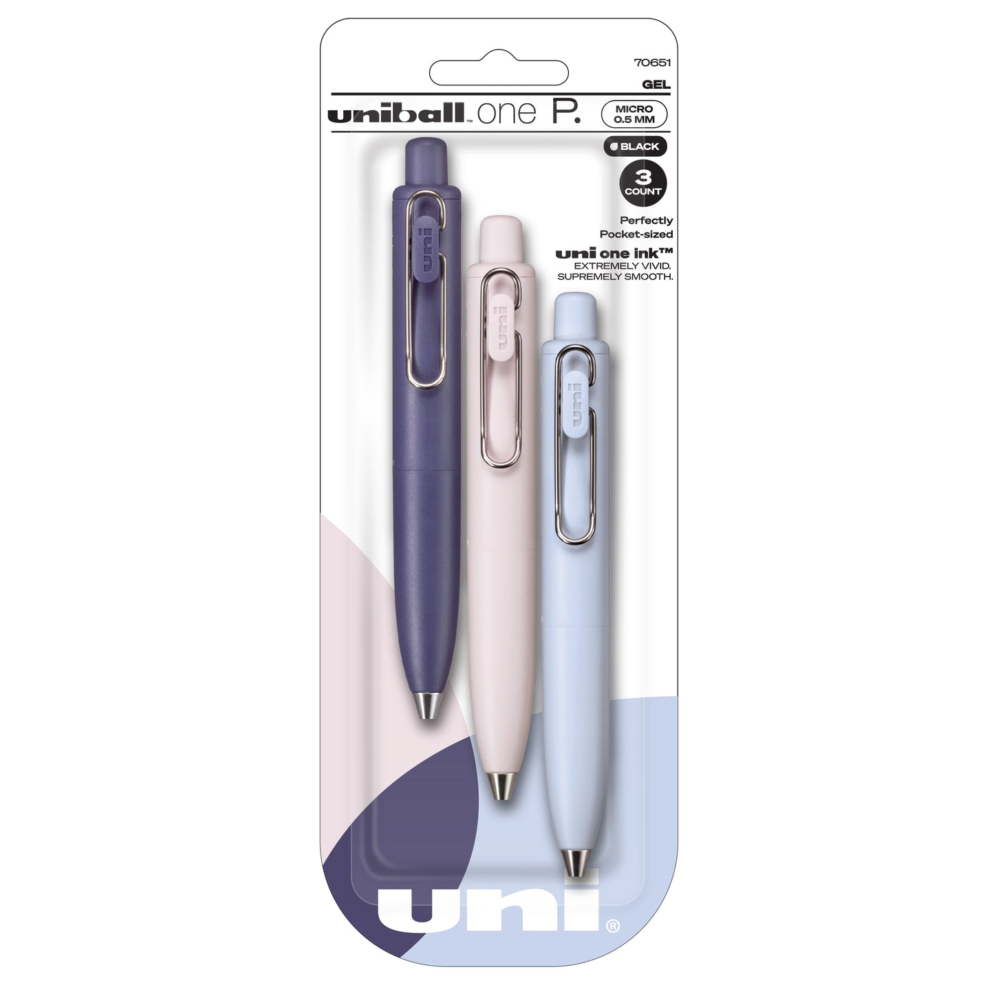 Uni-ball One P - Bolígrafos de Gel Retraíbles en Sets