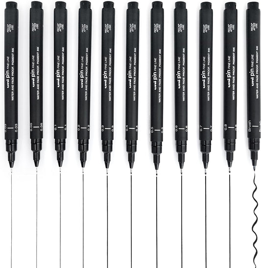 UNI PIN - Fineliner Sets - Todos Negros
