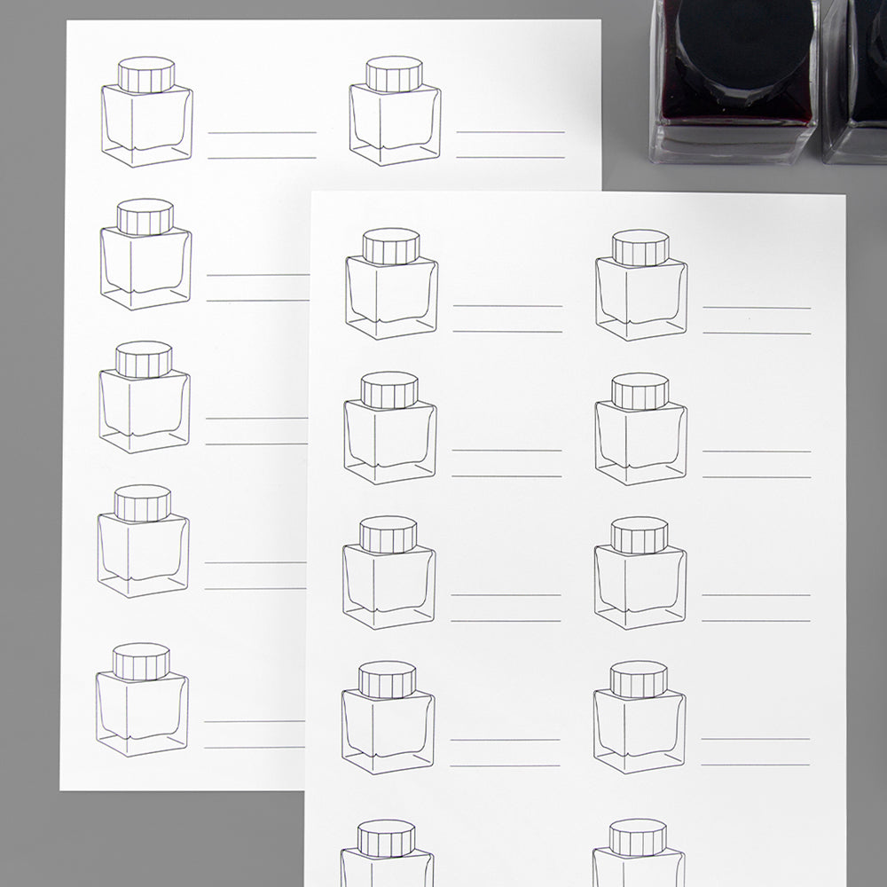 WEARINGEUL - Ink Color Swatch Paper (Ink Color Swatch Cards)