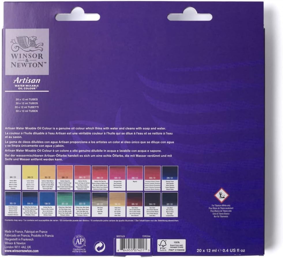 Winsor & Newton Fine Art Artisan Water Mixable Oil Color Sets