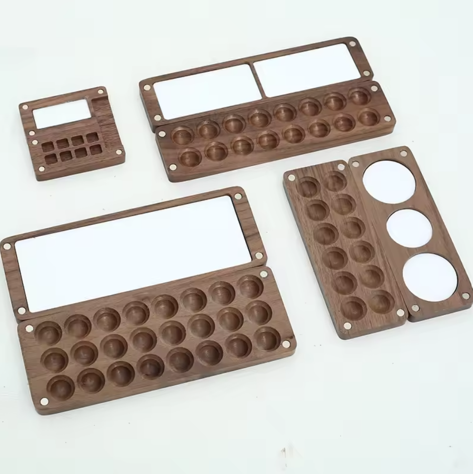 WOOD PALETTE - Portable Wooden Watercolor Palette