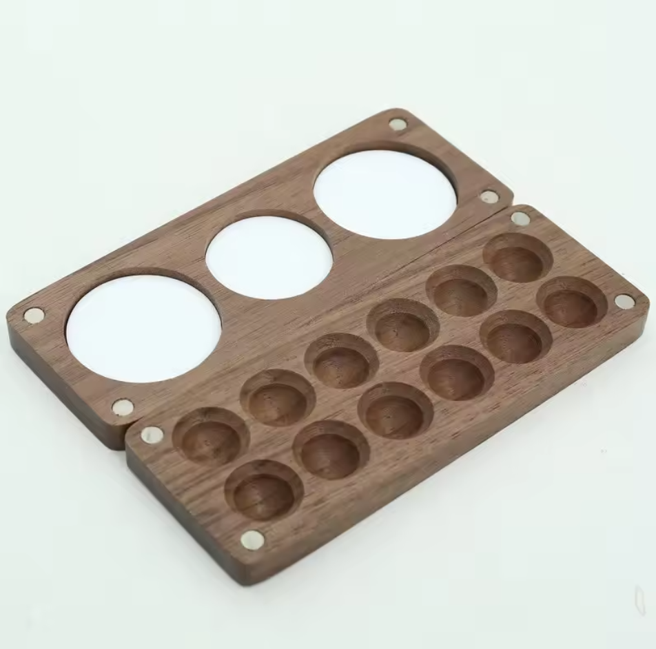 WOOD PALETTE - Portable Wooden Watercolor Palette