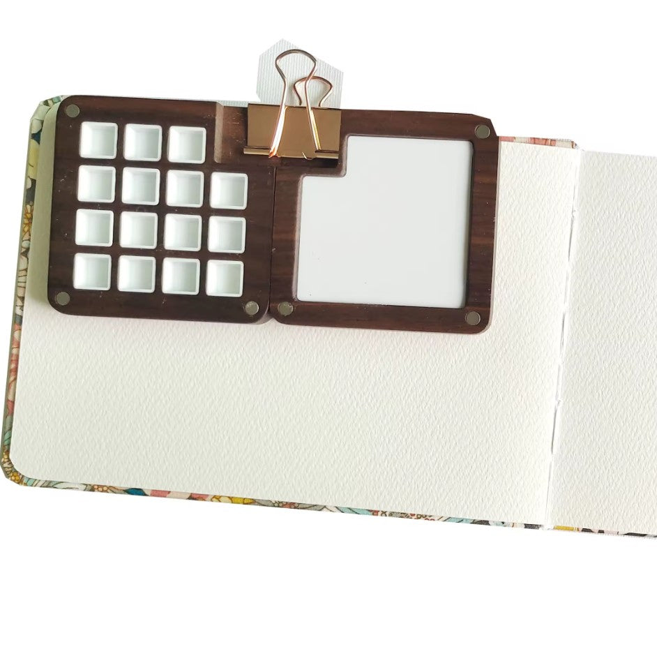 WOOD PALETTE - Portable Wooden Watercolor Palette