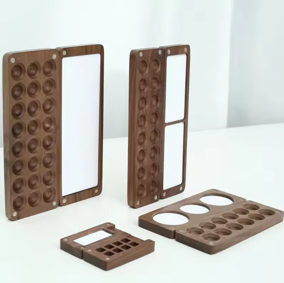 WOOD PALETTE - Portable Wooden Watercolor Palette