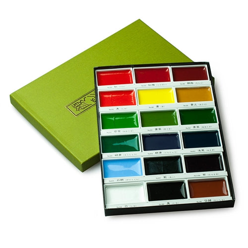 KURETAKE ZIG - Gansai Tambi Watercolor Sets - 18 Colores