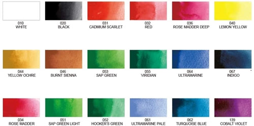 KURETAKE ZIG - Gansai Tambi Watercolor Sets - 18 Colores