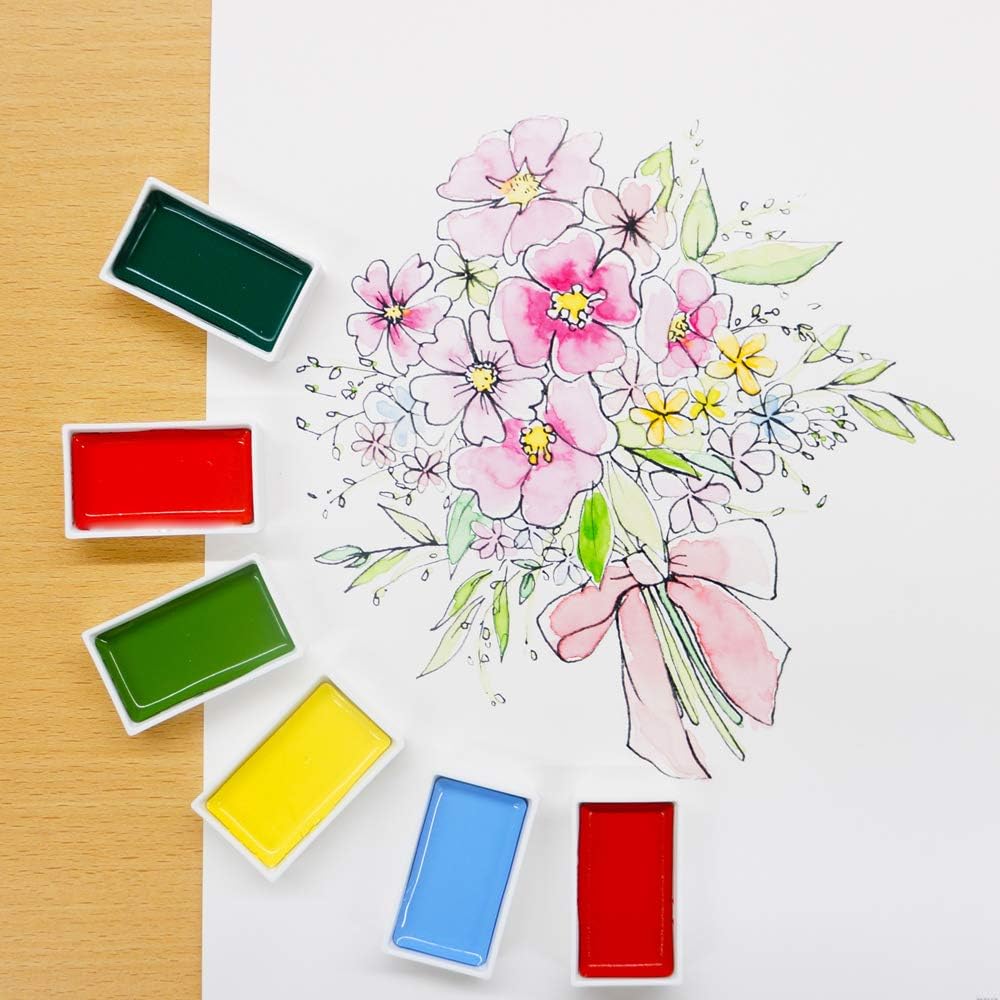 KURETAKE ZIG - Gansai Tambi Watercolor Sets - 36 Colores