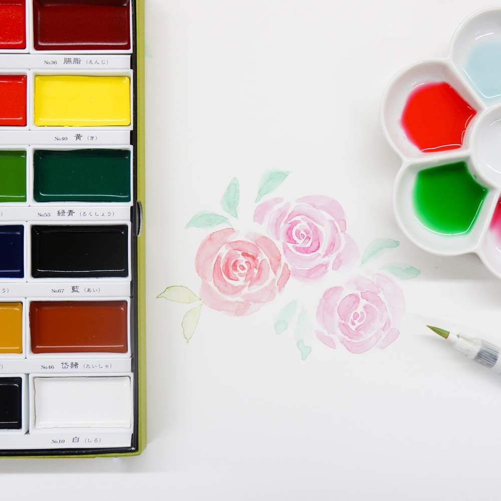 KURETAKE ZIG - Gansai Tambi Watercolor Sets - 36 Colores