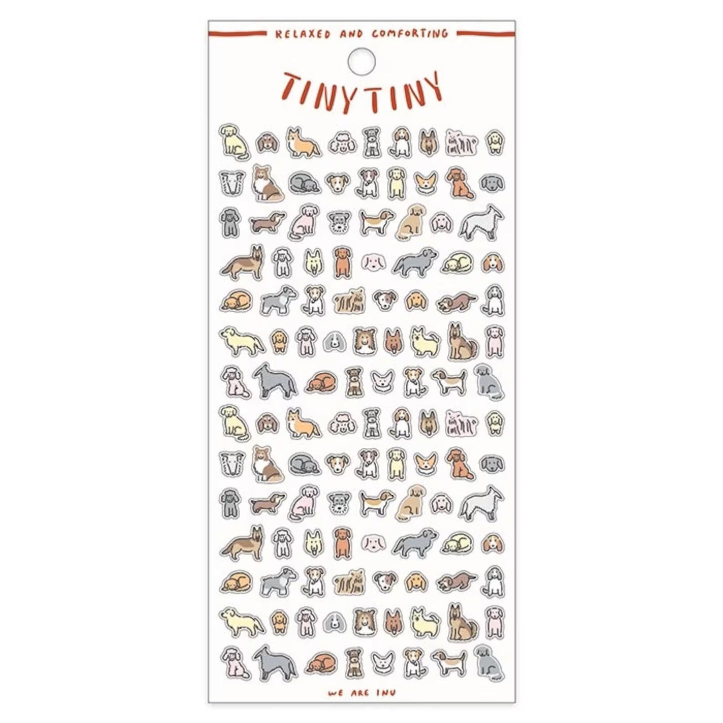 Mind Wave Tiny Tiny Sticker Sheet - Inu (Perritos)
