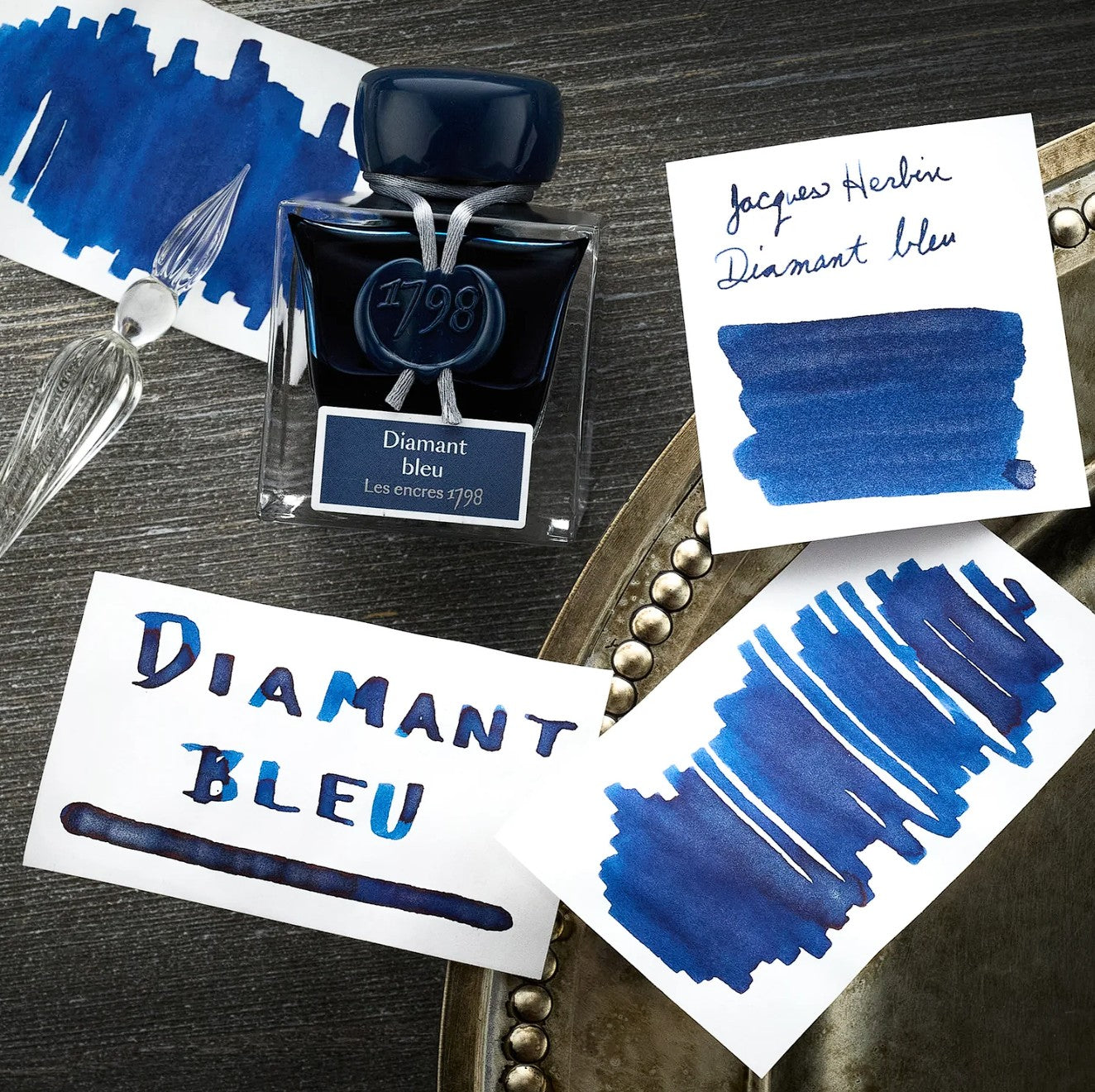 J. Herbin 1798 Anniversary Ink - Diamant Bleu - Tinta Boltella 50ml.