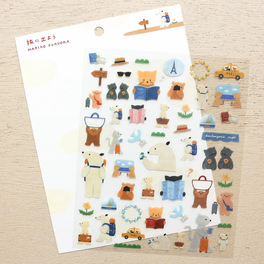 Mariko Fukuoka - Let's Go On a Trip - Sticker Sheet