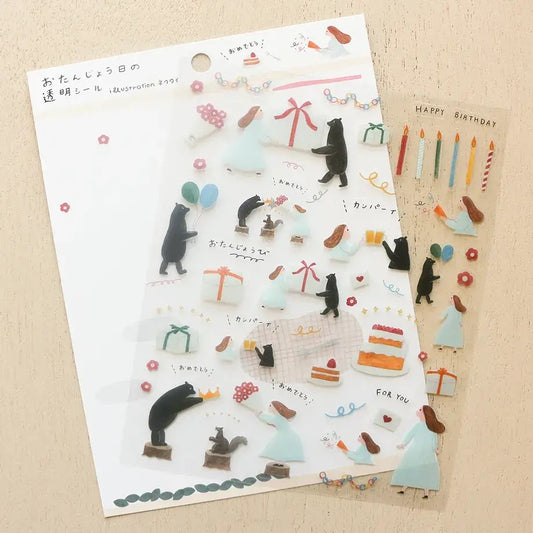 Necktie - Birthday Celebration Sticker Sheet