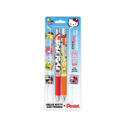 Pentel x Hello Kitty - RTX Boligrafo de Gel Set de 2