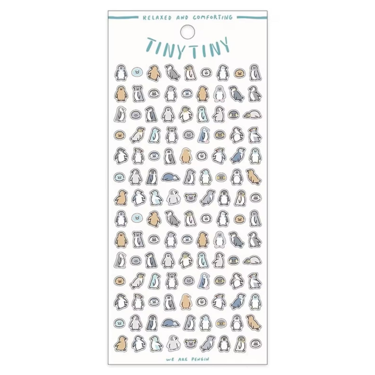 Mind Wave Tiny Tiny Sticker Sheet - Pengin (Pingüino)