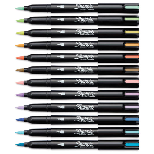 Sharpie Creative Markers Sets (12) - Warm Tones - Brush Tip